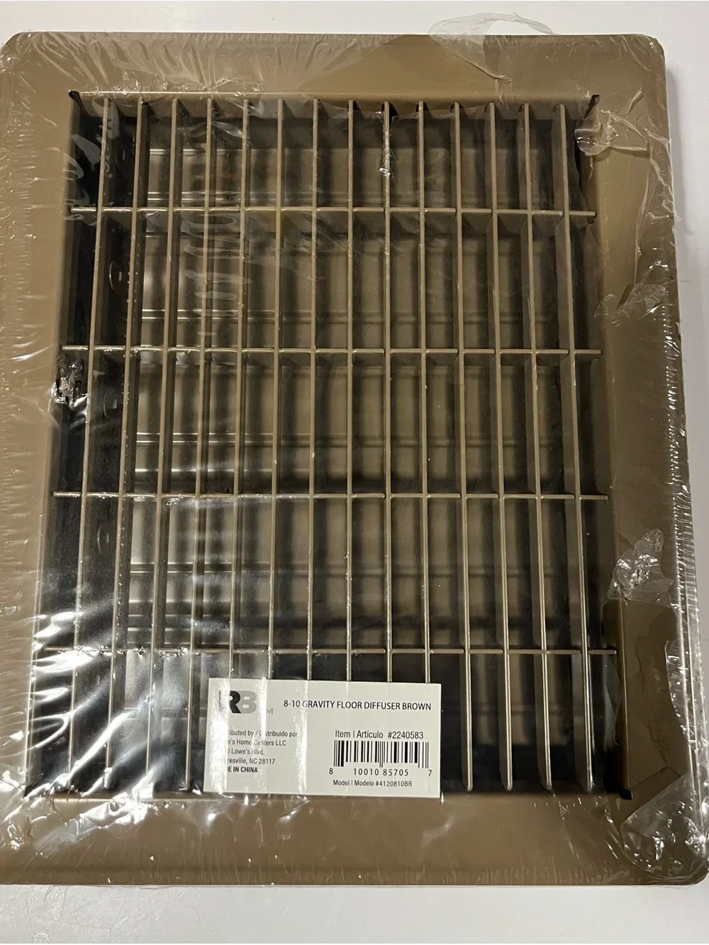 8-10 gravity floor diffuser Brown